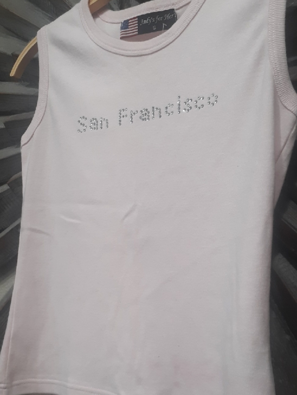 Women's Light Pink 'San Francisco' Sleeveless Top